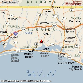 Niceville, Florida Area Map & More