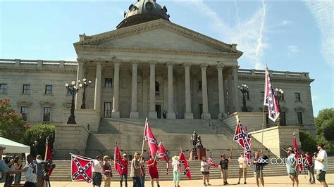 Confederate Flag Rally Met By Protesters At State House Grounds