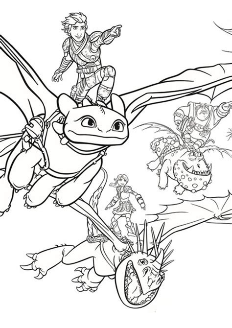 Free & Easy To Print How To Train Your Dragon Coloring Pages - Tulamama