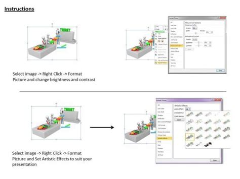 Business Model Strategy 3d Team Making Trust Character