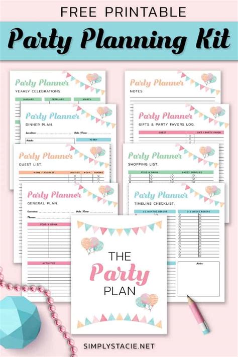 9 Free Party Planning Printables to Keep You Organized - Simply Stacie