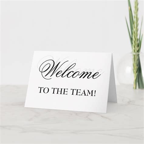 Welcome To The Team! Card | Zazzle