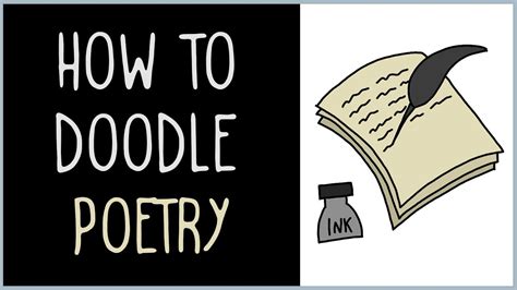 How to Draw Poetry (drawing tips) - YouTube