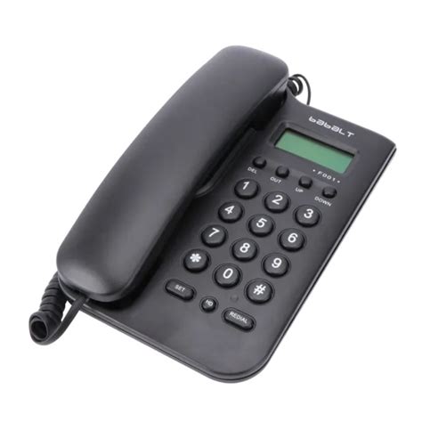 CORDED TELEPHONE CALLER ID Wall Mount Desktop Handset Home Office Phone ...