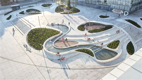 V-Plaza Urban Development / 3deluxe architecture | Plaza design ...