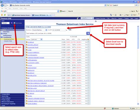 Ftse 100 Historical Data Spreadsheet Printable Spreadshee ftse 100 ...