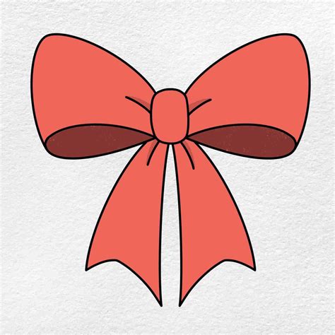 How to Draw a Christmas Bow - HelloArtsy