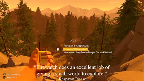 I Made the Worst Firewatch Trailer Ever — Derek Lieu Creative - Game ...