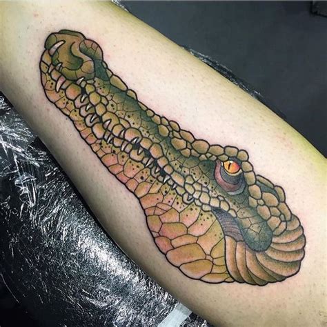 36 best Traditional Crocodile Tattoo images on Pinterest | Alligator ...