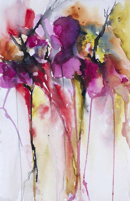 "Fallen Flowers" by Karin Johannesson, Waterloo, Ontario // Abstract flowers // Imagekind.com ...