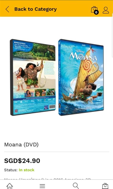 moana dvd, Hobbies & Toys, Music & Media, CDs & DVDs on Carousell