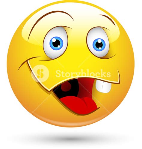 Smiley Vector Illustration - Dumb Face Royalty-Free Stock Image - Storyblocks