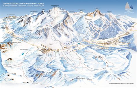 Mappa delle piste di Passo Tonale