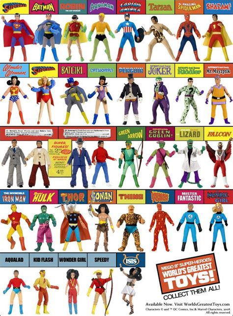 "World's Greatest Superheroes!" line of 8" action figures from Mego ...