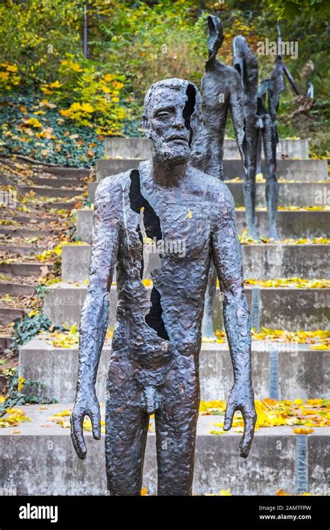 Memorial to the victims of Communism, statues in Prague, Czech Republic ...