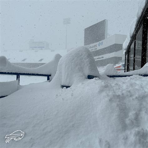 Bills stadium covered in snow