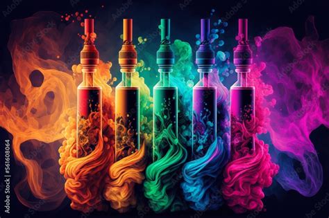 Abstract Colorful Vape Wallpaper. Colorful Background. Created by Generative AI Stock ...