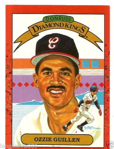 1989 DONRUSS DIAMOND KINGS OZZIE GUILLEN | Baseball cards, Baseball ...