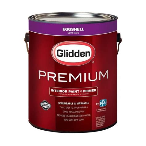 Glidden Premium 1 gal. Base 1 Eggshell Interior Paint-GLN6011N-01 - The Home Depot | Glidden ...