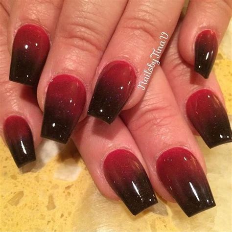 Pin by Heather Lusk on Nail Art in 2020 | Red nail designs, Red black nails, Red and silver nails