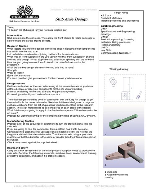 Stub Axle Design Stub Axle Design Stub Axle Design Stub Axle Design | PDF | Design | Axle