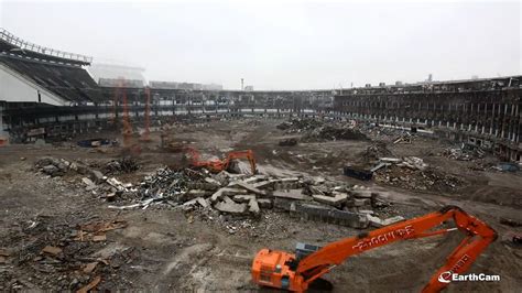 Demolition of Yankee Stadium and construction the Heritage Field in its ...