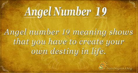 Angel Number 19 Meaning | Sun Signs