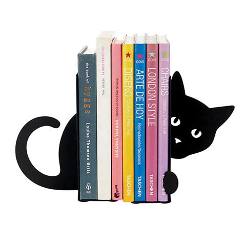 Metal Bookends - Black Hidden Cat by Balvi – Pacifier Kids Boutique