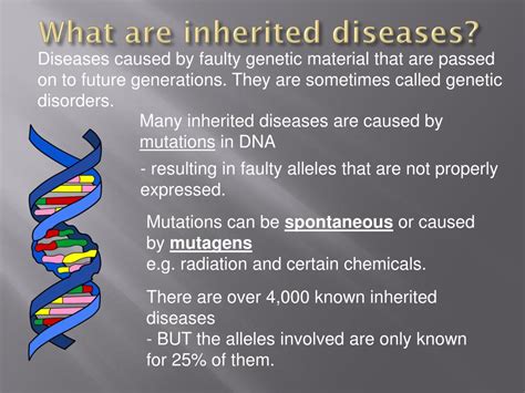 PPT - Section 5b – inherited diseases PowerPoint Presentation, free download - ID:2664671