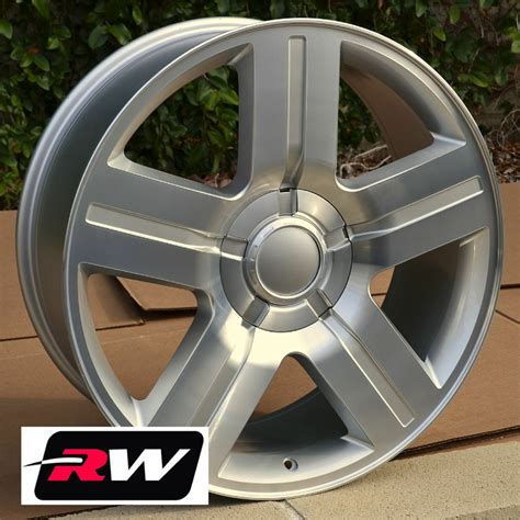 Chevy Silverado 1500 Texas Edition OE Replica 22 inch Machined Silver ...