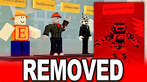 Alexnewtron REMOVED from Roblox's Official Game - YouTube