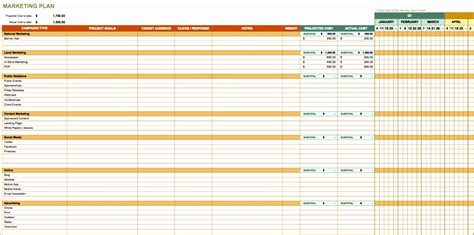 6 Marketing Calendar Template Excel - Excel Templates