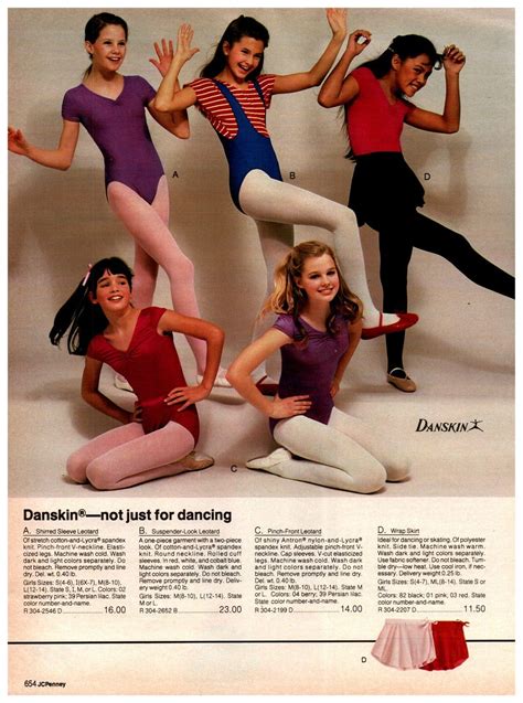 Vintage Danskin leotards and wrap skirts for girls - Click Americana