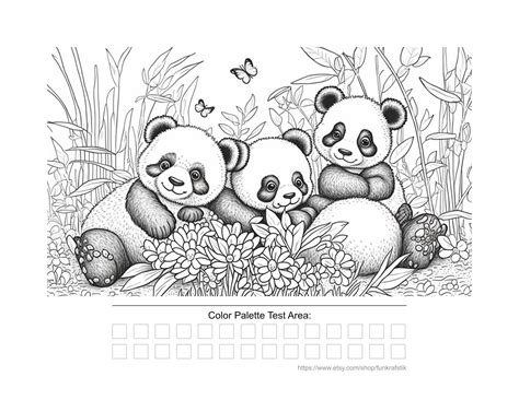Coloring Pages Of Panda Bears