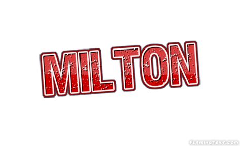 Milton Logo | Free Name Design Tool from Flaming Text