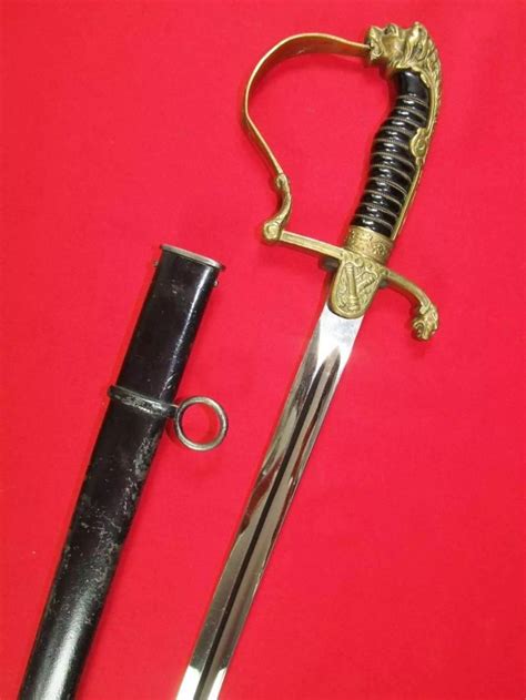 Lion's Head German Artillery Officer's Sword in Knives