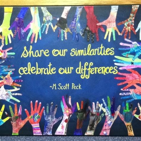 "Share our similarities, celebrate our differences" diversity quote for the classroom in 2021 ...