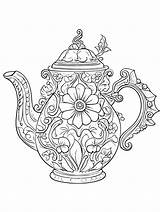 Printable Teapot Coloring Pages Free For Kids And Adults sketch template