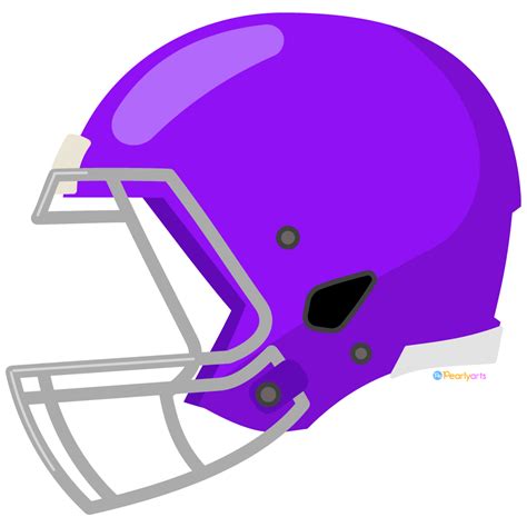 FREE Purple Football Helmet Clipart | Pearly Arts