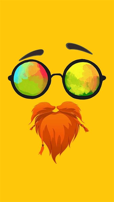 Nerd Emoji Glasses Beard Wallpaper Download | MobCup