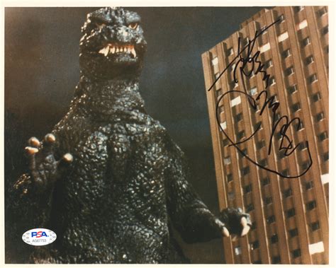 Kenpachiro Satsuma Signed "Godzilla" 8x10 Photo (PSA Hologram) | Pristine Auction