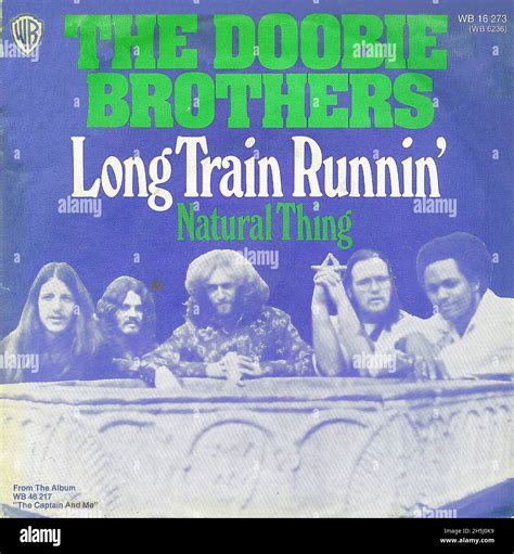 Vintage single record cover - Doobie Brothers, The - Long Train Running - D - 1973 Stock Photo ...