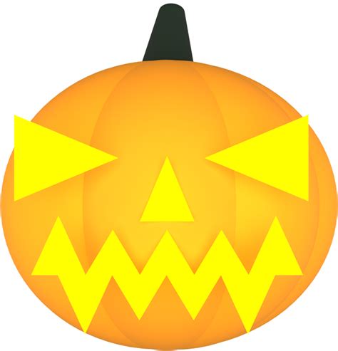 Free A single lit spooky halloween pumpkins, Jack O Lantern with evil face and eyes isolated ...