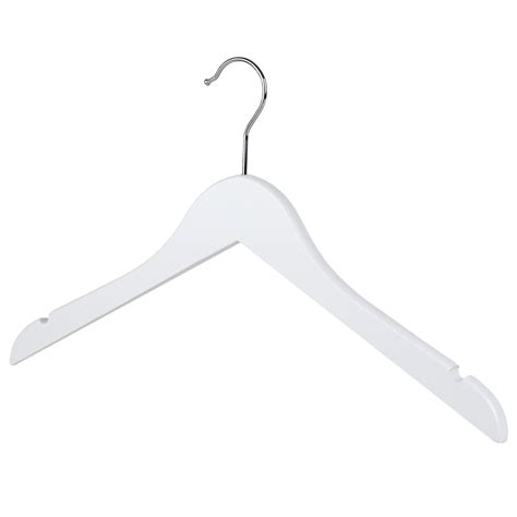 White Wooden Coat Hanger | White Wooden Hangers | The Hanger Store