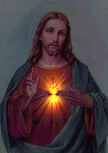 Jesus Christ GIF - Jesus Christ Sacred Heart Of Jesus - Discover ...