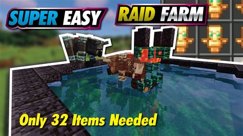 Simple Minecraft Raid Farm