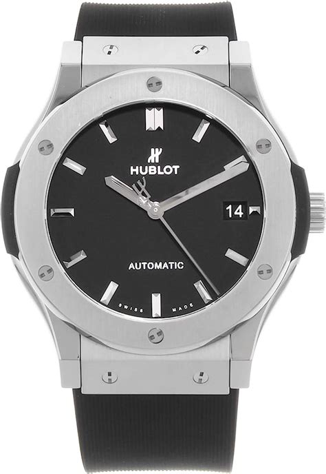 Hublot Classic Fusion Black Dial Black Rubber Mens 45mm Watch 511.NX.1171.RX - Đồng hồ Việt