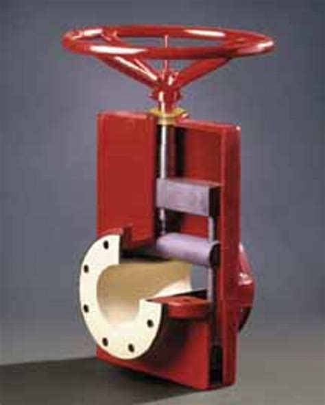 Pinch valve - 75 series - Red Valve - with handwheel / shut-off / grease