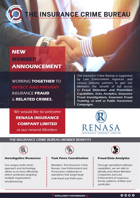 We would like to welcome Renasa to the fraud combatting community ...