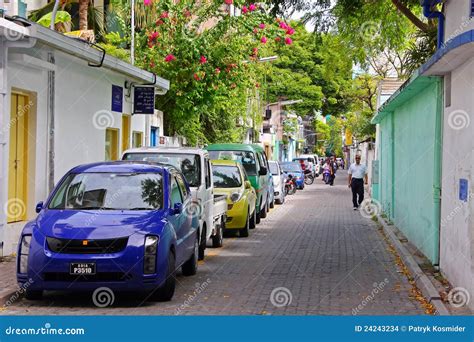 Streets Of Male, Capital City Of Maldives Editorial Stock Image - Image: 24243234